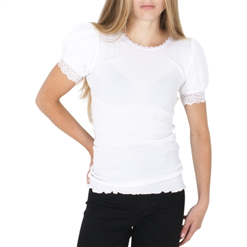 Rosemunde T-shirt Bernadine w. Lace New White